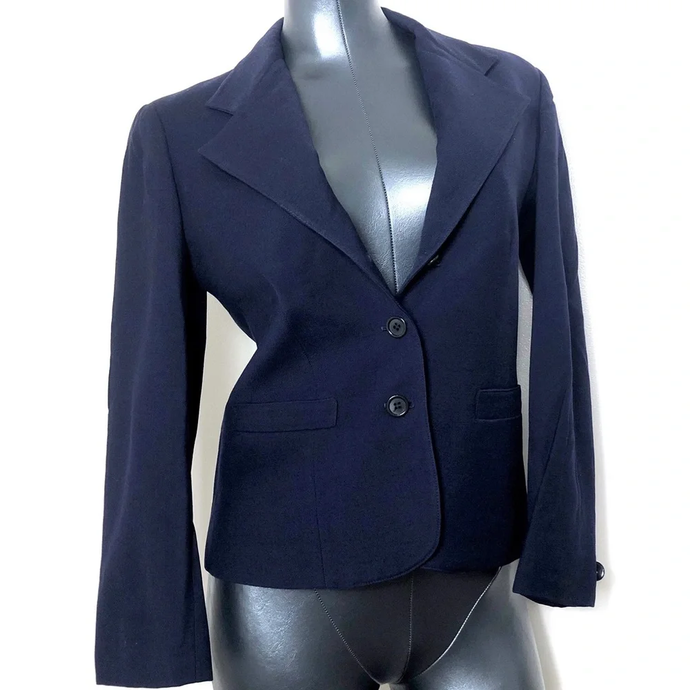 Dior | 100% Wool Navy Career Blazer Christian